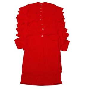 NWOT Bundle of 8 Hanes Tagless Red Tees Size M